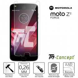 Motorola Moto Z2 Force - Verre trempé TM Concept® - Gamme Crystal