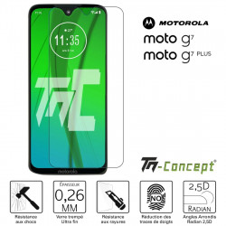 Motorola Moto G7 / Moto G7 Plus - Verre trempé TM Concept® - Gamme Crystal