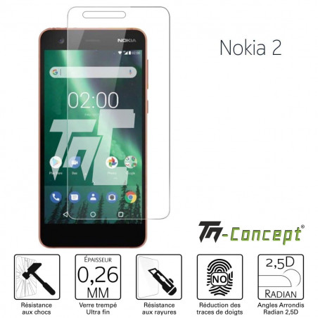 Nokia 2 - Verre trempé TM Concept® - Gamme Crystal