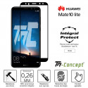 Huawei Mate 10 Lite - Verre trempé intégral Protect Noir - adhérence 100% nano-silicone - TM-Concept®