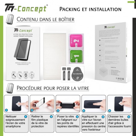 Apple iPhone X - Verre trempé Anti-Espions - Intégral Privacy - TM-Concept®