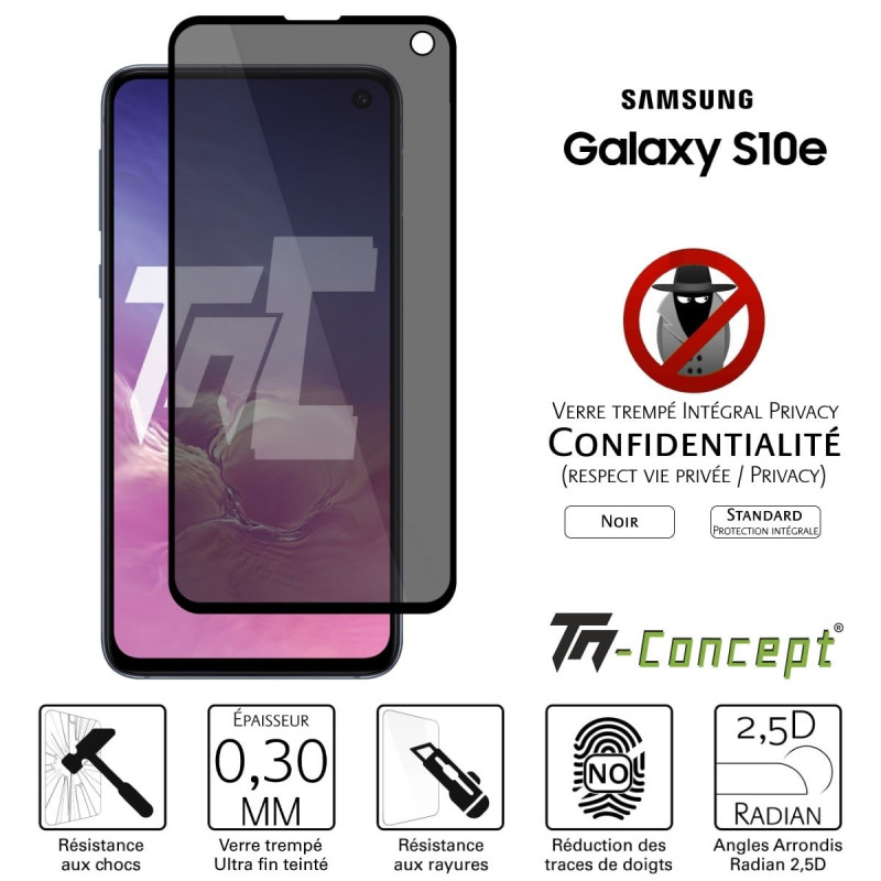 Verre trempé / Vitre de protection privé anti espion Samsung Galaxy S20 Plus