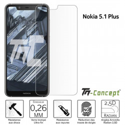 Nokia 5.1 Plus - Verre trempé TM Concept® - Gamme Crystal