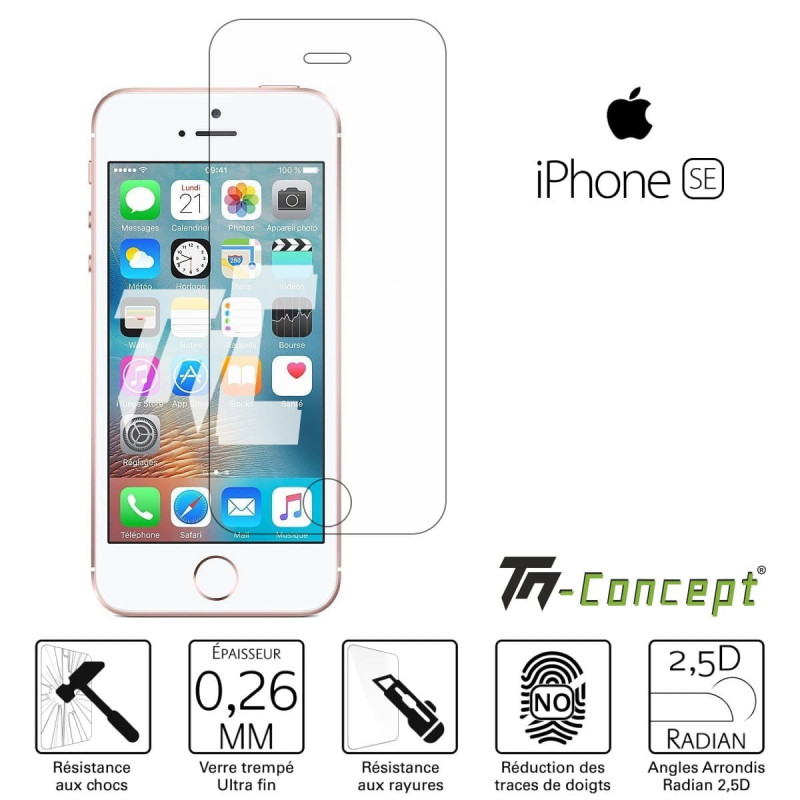 Apple iPhone SE - Verre trempé TM Concept® - Gamme Crystal