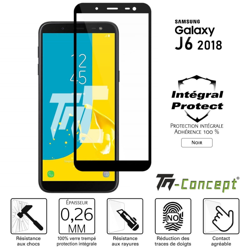 Verre trempé protection intégrale - Samsung J6 (2018) - TM Concept®