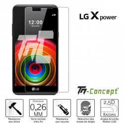 LG X Power - Verre trempé TM Concept® - Gamme Crystal