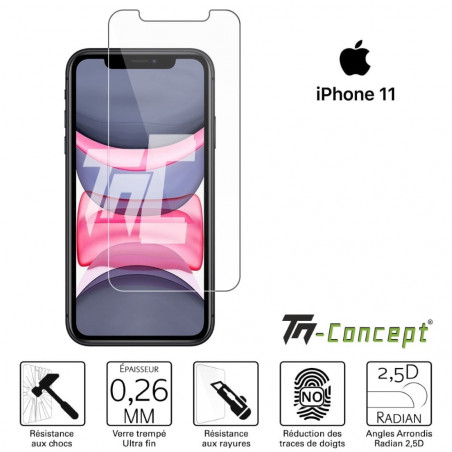 Apple iPhone 11 - Verre trempé TM Concept® - Gamme Crystal