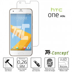 HTC One A9s - Verre trempé TM Concept® - Gamme Crystal
