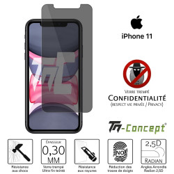 Apple iPhone 11 - Verre trempé Anti-Espions - TM Concept®