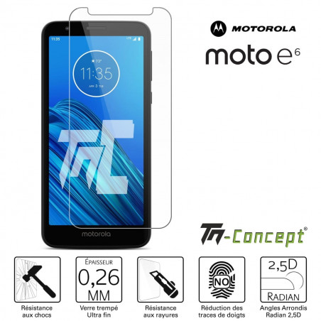 Motorola Moto E6 - Verre trempé TM Concept® - Gamme Crystal