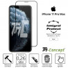 Apple iPhone 11 Pro Max - Verre trempé intégral Protect Noir - adhérence 100% nano-silicone - TM Concept®