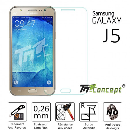 Samsung Galaxy J5 - Vitre de Protection Crystal - TM Concept®
