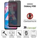 Samsung Galaxy M30 - Verre trempé Anti-Espions - Intégral Privacy - TM-Concept®