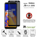 Samsung Galaxy J6+ (2018) - Verre trempé Anti-Espions - Intégral Privacy - TM-Concept®