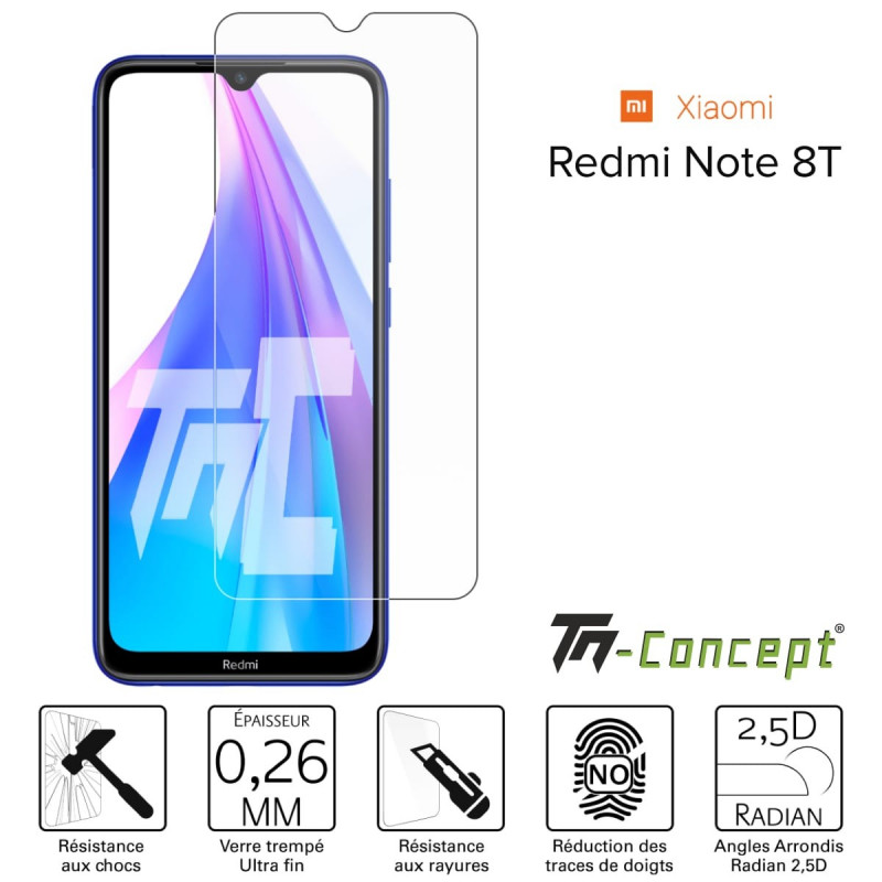 Xiaomi Redmi Note 8T - Verre trempé TM Concept® - Gamme Crystal