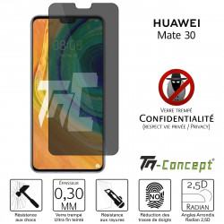 Huawei Mate 30 - Verre trempé Anti-Espions - TM Concept®