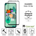 Huawei Mate 30 Lite - Verre trempé intégral Protect Noir - adhérence 100% nano-silicone - TM-Concept®