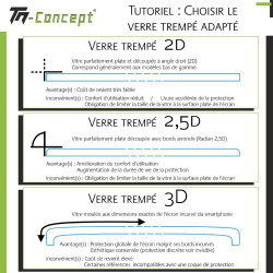 OnePlus 7T Pro - Verre trempé 3D incurvé teinté anti-espion - TM Concept®
