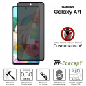 Samsung Galaxy A71 - Verre trempé Anti-Espions - Intégral Privacy - TM-Concept®