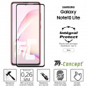 Samsung Galaxy Note 10 Lite - Verre trempé intégral Protect Noir - adhérence 100% nano-silicone - TM-Concept®