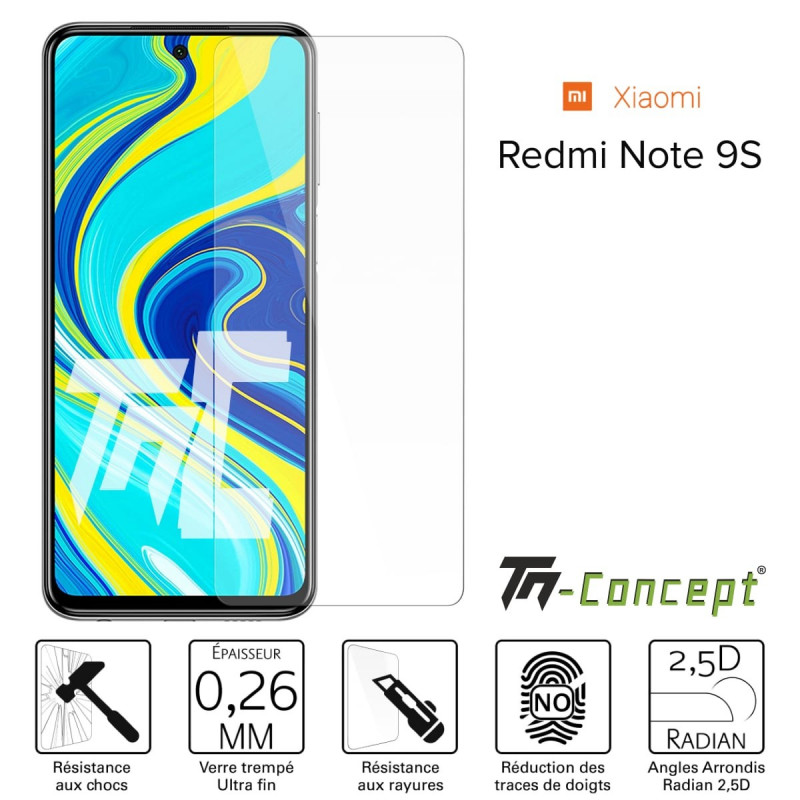 Xiaomi Redmi Note 9S - Verre trempé TM Concept® - Gamme Crystal