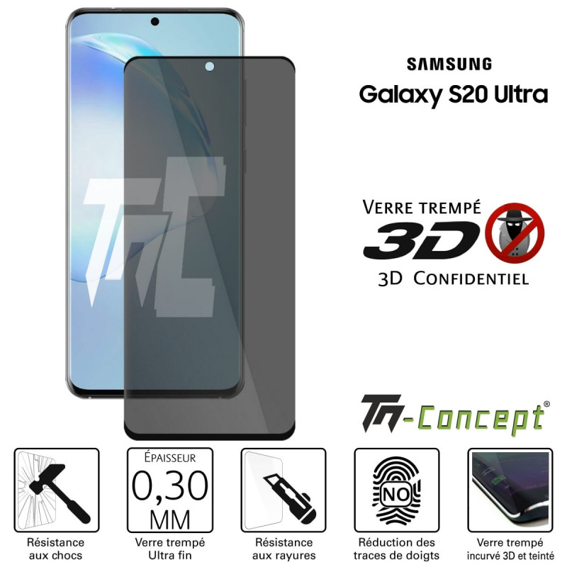 Verre trempé Galaxy S20 Ultra - Full Screen Noir