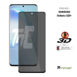 Samsung Galaxy S20 Plus - Verre trempé 3D incurvé teinté anti-espion - TM Concept®