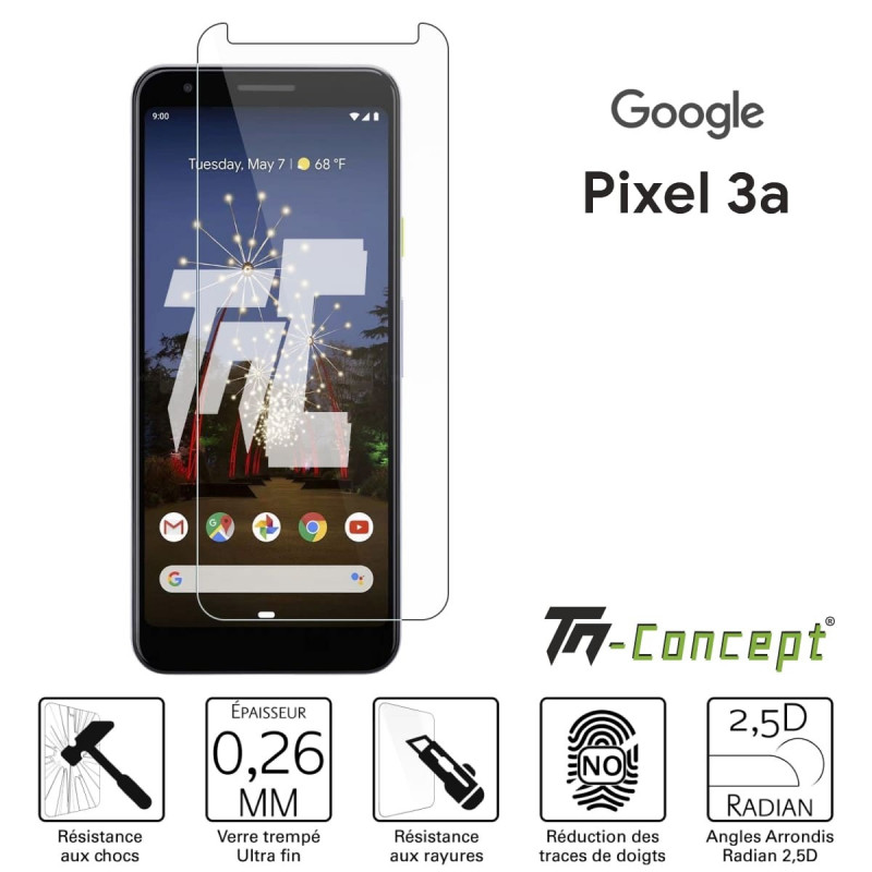 Google Pixel 3a - Verre trempé TM Concept® - Gamme Crystal