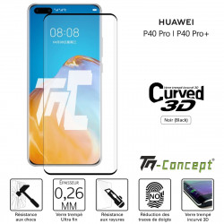 Huawei P40 Pro - Verre trempé 3D incurvé - TM Concept®