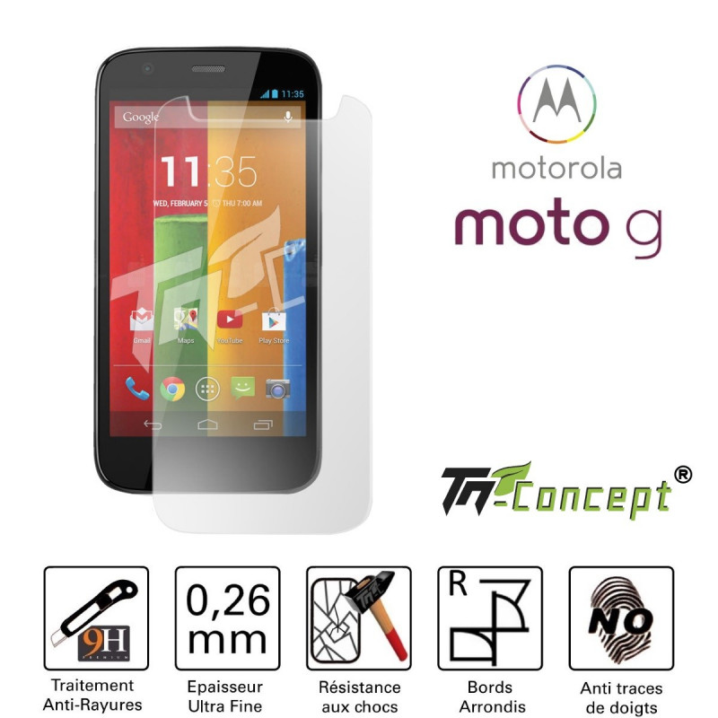 Motorola Moto G - Vitre de Protection Crystal - TM Concept®