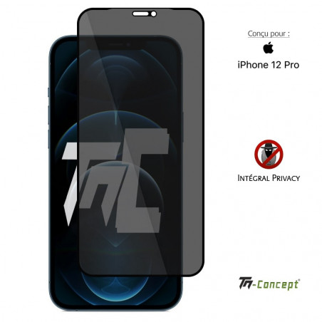 Apple iPhone 12 Pro - Verre trempé Anti-Espions - Intégral Privacy - TM Concept®