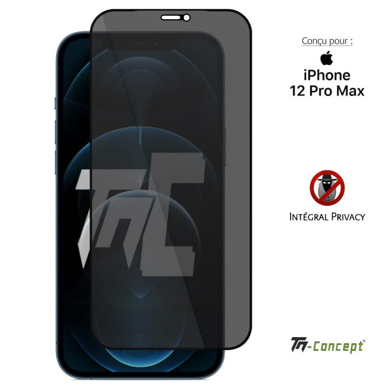 Protection d'écran pour smartphone TM Concept Verre trempé teinté - Apple iPhone  XR - Privacy