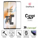OnePlus 8 - Verre trempé 3D incurvé - TM-Concept®