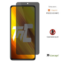 Xiaomi Poco X3 - Verre trempé Anti-Espions - TM Concept®