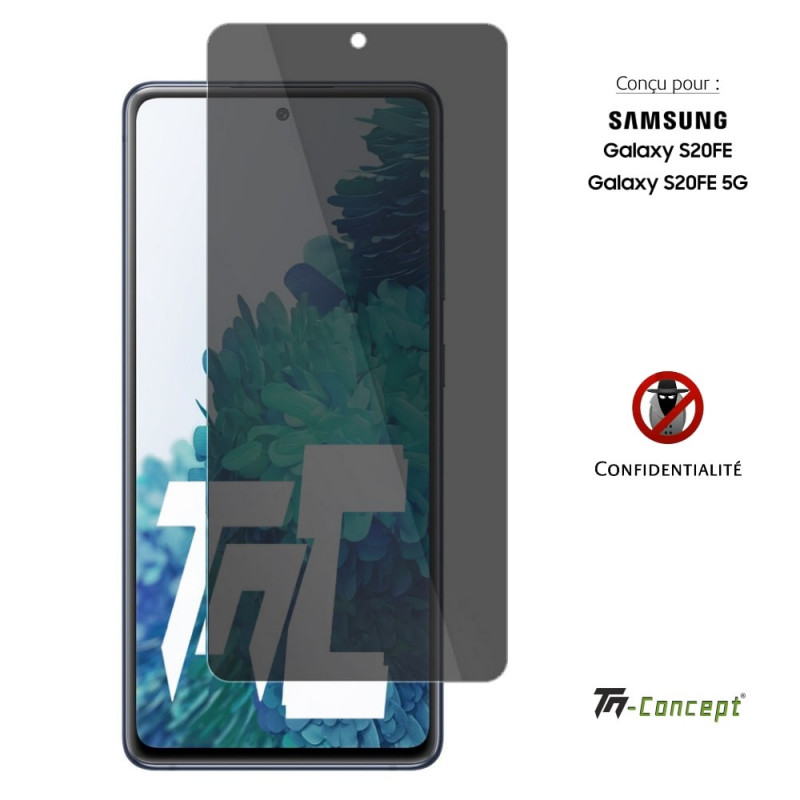 Protège écran XEPTIO Samsung Galaxy S20 FE vitre noir