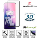 OnePlus 7T Pro - Verre trempé incurvé 3D Silicone - TM-Concept®