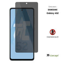 Samsung Galaxy A52 5G - Verre trempé Anti-Espions - TM Concept®