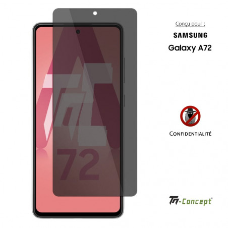 Samsung Galaxy A72 - Verre trempé Anti-Espions - TM Concept®