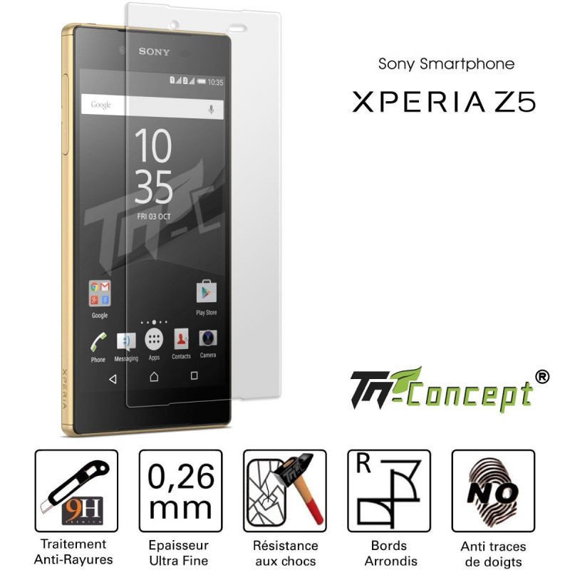 Sony Xperia Z5 - Vitre de Protection Crystal - TM Concept®
