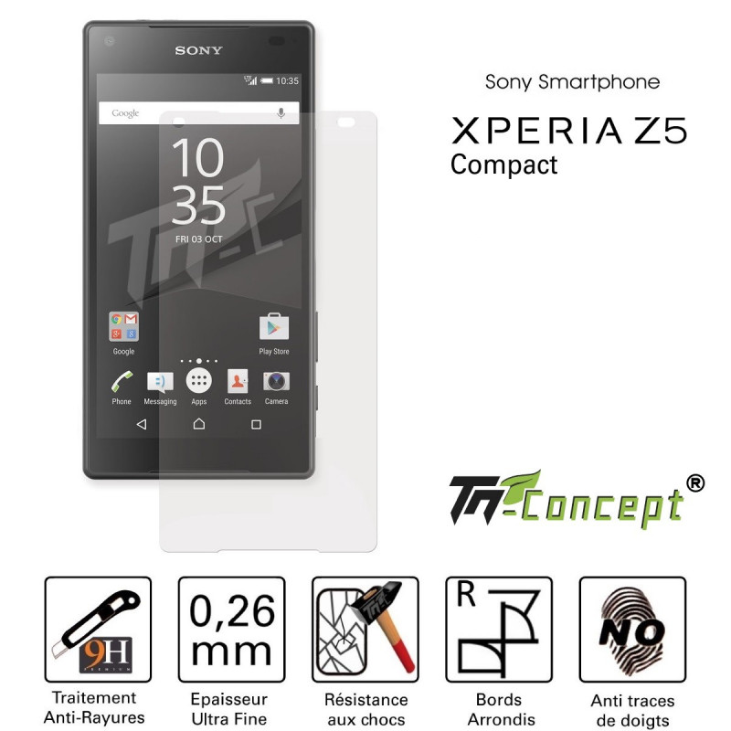 Sony Xperia Z5 Compact - Vitre de Protection Crystal - TM Concept®