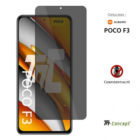 Xiaomi Poco F3 - Verre trempé Anti-Espions - TM Concept®