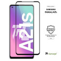 Samsung Galaxy A21s - Verre trempé intégral Protect Noir - adhérence 100% nano-silicone - TM-Concept®