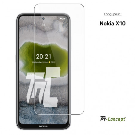 Vitre de protection en verre trempé pour Nokia X10 - TM Concept®