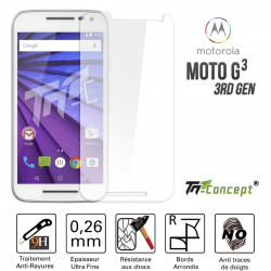 Motorola Moto G (3rd Gen)  - Vitre de Protection Crystal - TM Concept®