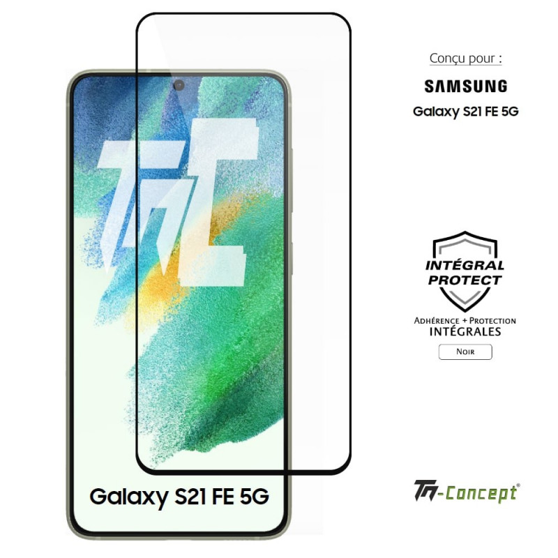Verre Trempé Samsung Galaxy S21 FE Intégral, Protection Ecran 100