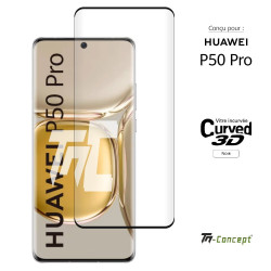 Huawei P50 Pro - Verre trempé 3D incurvé - TM Concept®