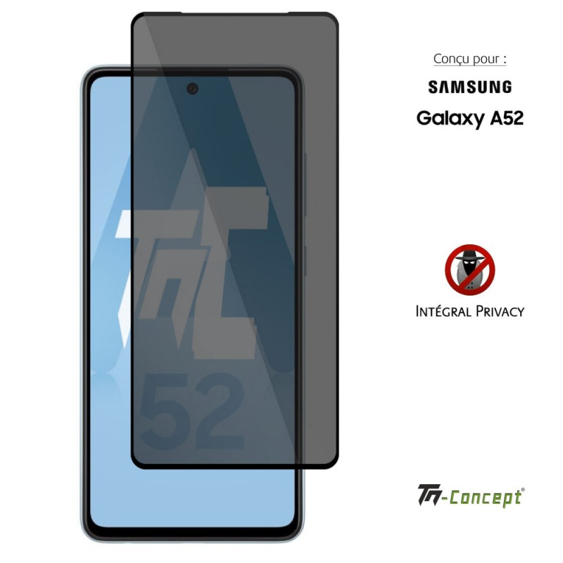 Samsung Galaxy A52 - Verre trempé Anti-Espions - Intégral Privacy - TM Concept®