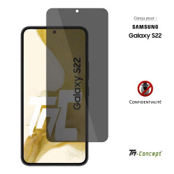 Samsung Galaxy S22 - Verre trempé Anti-Espions - TM Concept®