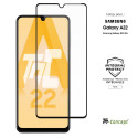 Samsung Galaxy A22 4G - Verre trempé intégral Protect Noir - adhérence 100% nano-silicone - TM-Concept®
