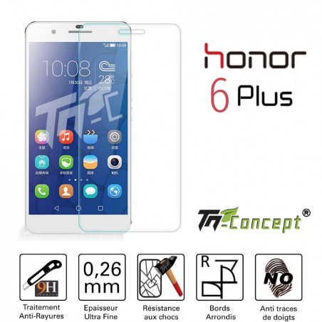 Huawei Honor 6 Plus - Vitre de Protection Crystal - TM Concept®